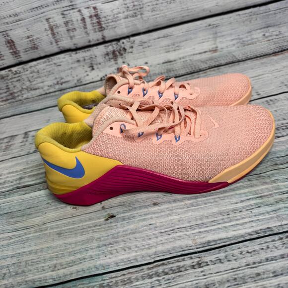 Nike Metcon 5 Washed Coral Pink Training Shoes CrossFit Gym Sneakers 9 - Picture 2 of 6